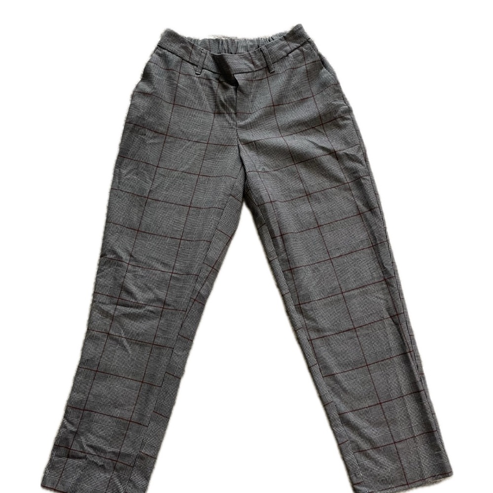 Women’s Gray Checkered Pants